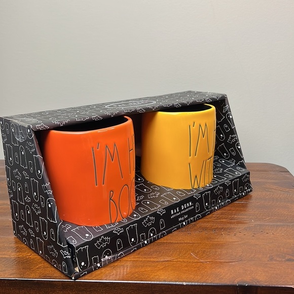 Last Set - RAE Dunn “I’m Her Boo” & “I’m His Witch” Halloween Mug set - Picture 5 of 8